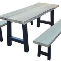 A&L Furniture Co. Blue Mountain Series - Ridgemont Table and Bench Sets