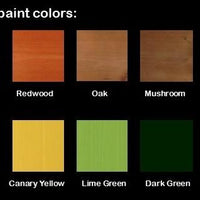 Color options for A&L Furniture Co. Amish-Made Pine Fanback Garden Benches