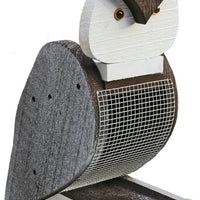 Beaver Dam Woodworks Amish-Made Deluxe Owl-Shaped Bird Feeder