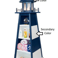 Amish-Made Nautical Lighthouse Shaped Shelves