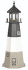 Octagonal Amish-Made Poly Oak Island Lighthouse, 5' Tall