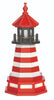 2' Octagonal Amish-Made Wooden West Quoddy, ME Replica Lighthouse with Base