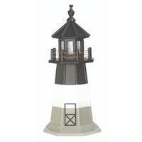 3' Octagonal Amish-Made Wooden Oak Island, NC Replica Lighthouse