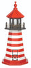 3' Octagonal Amish-Made Wooden West Quoddy, ME Replica Lighthouse