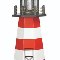 3' Octagonal Amish-Made Poly Assateague, VA Replica Lighthouse with Base