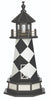 3' Octagonal Amish-Made Hybrid Cape Lookout, NC Replica Lighthouse with Base