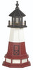 3' Octagonal Amish-Made Wooden Vermillion, OH Replica Lighthouse with Base