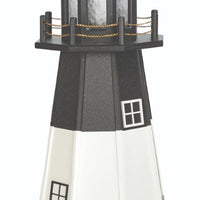 4' Octagonal Amish-Made Wooden Oak Island, NC Replica Lighthouse