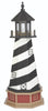 4' Octagonal Amish-Made Wooden Cape Hatteras, NC Replica Lighthouse with Base