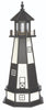 4' Octagonal Amish-Made Poly Cape Henry, VA Replica Lighthouse with Base