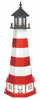 5' Octagonal Amish-Made Poly Assateague, VA Replica Lighthouse with Base