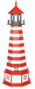 5' Octagonal Amish-Made Wooden West Quoddy, ME Replica Lighthouse with Base