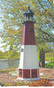 8' Octagonal Amish-Made Poly Barnegat, NJ Replica Lighthouse with Base