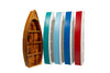 Color options for Amish-Made Nautical Rowboat Shaped Bookshelves
