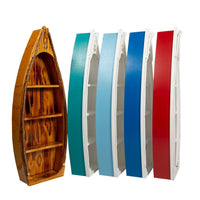 Color options for Amish-Made Nautical Rowboat Shaped Bookshelves