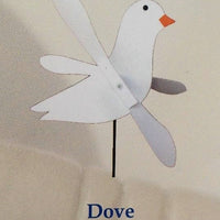 Dove Whirlybird Wind Spinner Yard Decoration