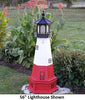 4' Hexagonal Amish-Made Wooden Vermillion, OH Replica Lighthouse with Base