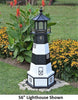 4' Hexagonal Amish-Made Wooden Fire Island, NY Replica Lighthouse with Base