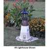 4' Hexagonal Amish-Made Wooden Oak Island, NC Replica Lighthouse