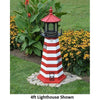 4' Hexagonal Amish-Made Wooden West Quoddy, ME Replica Lighthouse