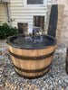 Authentic Oak Whiskey Barrel with or without Liner and Fountain