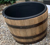Authentic Oak Whiskey Barrel with or without Liner and Fountain