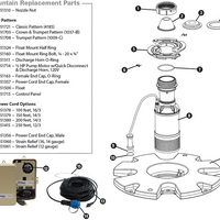 Replacement Parts for previous model of Airmax® EcoSeries™ Floating Fountain (#EC05)