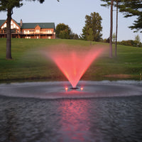 Red light on EasyPro AquaShine Color-Changing LED Fountain Light Kit