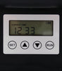 Closeup of digital interface on Evolution Aqua EvoFeed Automatic Fish Feeder