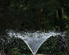 Atlantic Water Gardens Horizontal Cone Fountain Nozzle spray pattern