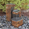 EasyPro Tranquil Decor Keyed Spillway Basalt Columns 3-Piece Set
