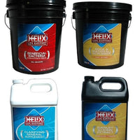 Helix Water Treatment Large Starter Packs with Bacteria, Cleaner, Clarifier, Barley Straw & Dechlorinator