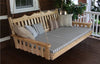A&L Furniture Co. Amish-Made Cedar Royal English Swing Beds