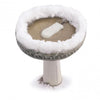 K&H Ice Eliminator™ 50 Watt Bird Bath Deicer in a snow-capped bird bath