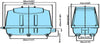 Dimensions for Medo® LA-120 Koi Pond Air Pump
