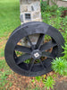 Large Amish-Made Poly Waterwheel in Black