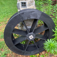 Large Amish-Made Poly Waterwheel in Black