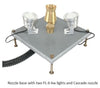 ProEco Fountain Nozzle Bases with lights and nozzle (not included)