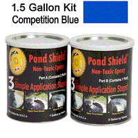 Pond Shield Non-Toxic Competitive Blue Epoxy Liner, 1.5 Gallon