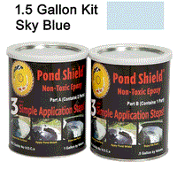 Pond Shield Non-Toxic Sky Blue Epoxy Liner, 1.5 Gallon