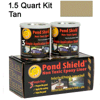 Pond Shield Non-Toxic Tan Epoxy Liner, 1.5 Quart