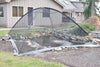EasyPro Deluxe Pond Cover Tent set up over pond