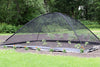 EasyPro Deluxe Pond Cover Tent set up over garden