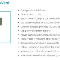 Features of Kasco® Robust-Aire Diffused Aeration Systems with Post Mount Cabinet