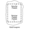 Footprint of Atlantic Water Gardens RL40 Medium Skimmer Rock Lid