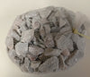 A mesh bag of gravel sized rock