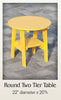 Amish-Made Poly Two Tier End Tables - Local Pickup ONLY in Downingtown PA