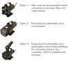 Installation options for Blue Diamond T Series Pond and Water Feature Pumps