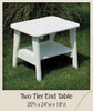 Amish-Made Poly Two Tier End Tables - Local Pickup ONLY in Downingtown PA