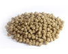 Closeup of Zeigler Pond Fancier Cool Weather Wheat Germ pellets